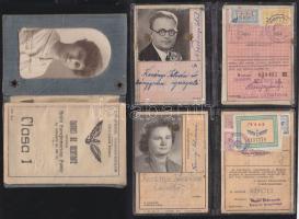 1923-1968 Egy román és két magyar vasutas igazolvány / 3 railroad id-s