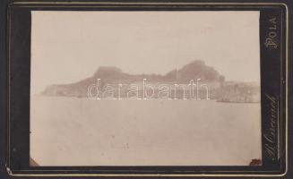 cca 1880 Korfu öböl kemányhátú fotó / Corfou vintage photo 22x13 cm