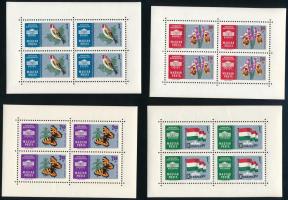 1961 Bélyegkiállítás (I.) 10 db ezüst kisívsor