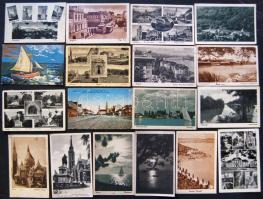 220 db háború előtti magyar városképes lap / 220 pre-war Hungary topography