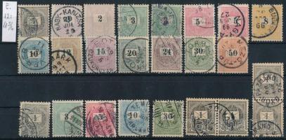 1898 Feketeszámú krajcáros tétel stecklapon