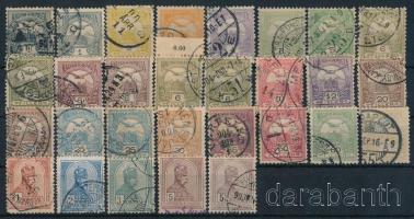1900-1913 29 db Turul bélyeg stecklapon