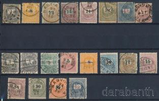 1889-1898 20 db Feketeszámú Krajcáros bélyeg