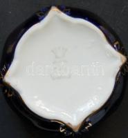 Szép német porcelán bonbonnier / German chinaeare 9x5 cm