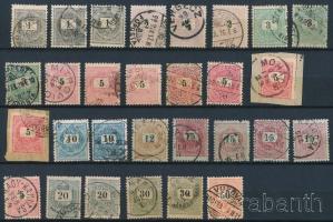 1898-1899 29 db Feketeszámú Krajcáros bélyeg
