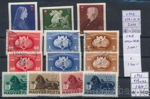 1942-1946 Kis tétel, 4 sor, stecklapon (10.000)
