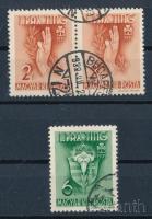 1939 Pax-ting 2f pár + 6f az ismert lemezhibákkal (6.000)