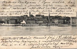 Budapest, budai oldal, kiadja Divald Károly