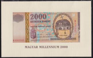 2000. 2000Ft "Millenium" T:I Eredeti bontatlan díszcsomagolásban és hozzávaló tájékoztatóval!