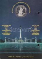 1996. "Honfoglalás-Szt.István, Árpád fejedelem" emlékérem Ag 5,37g díszlapon T:PP