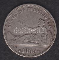 Spanyolország 1869SN-M. 1P Ag "Gobierno Provisional" T:3 R!