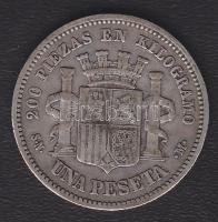 Spanyolország 1869SN-M. 1P Ag "Gobierno Provisional" T:3 R!