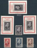 1949-1953 Sztálin I. sor + 3 db gyászblokk + blokkból kitépett bélyeg (21.250)