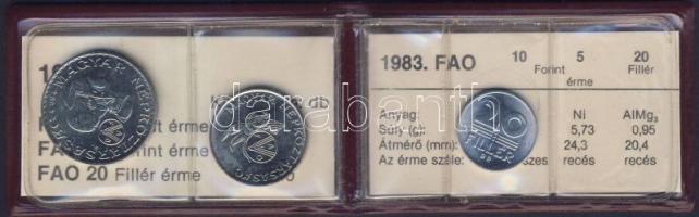 1983. 20f + 5Ft + 10Ft "FAO" T:BU Eredeti tokban, tanúsítvánnyal!