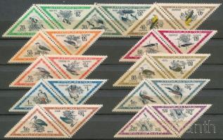 1952 Madarak I. sor fordított állású párokban (tete-beche)