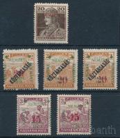 Szeged 1919 6 db bélyeg