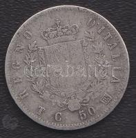 Olaszország 1863. 50c Ag T:3