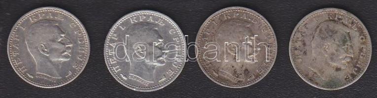 Szerbia 1912. 50p Ag T:3 + 1915. 50p Ag (3x) T:2,3