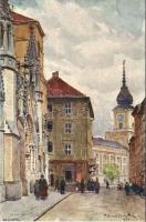 Warsaw Swietojanska street s: T. Cieslewski