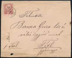 1871 5kr levélen "GYŐR" - "TÉTH"