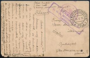 1916 Tábori posta képeslap MP / POLA