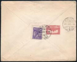 1925 Levél postabélyeggel és Országos Gyermekvédő Liga segélybélyeggel bérmentesítve