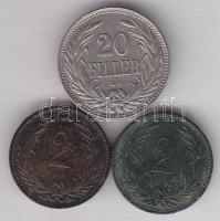 1895. 2f + 1907. 2f + 1908. 20f T:2,3