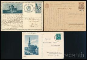 1924-1944 46 db levelezőlap, közte díjjegyes, képes és nyomtatvány