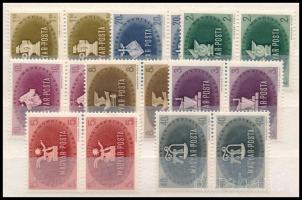 1945 Szakszervezet sor párokban (32.000) / Mi 844-851 pairs