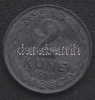 Horvátország 1941. 2 Kune T:2-/3