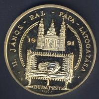 1991. "Napjaink magyar történelme - II. János Pál Pápa látogatása-Budapest" nagyalakú, pie...