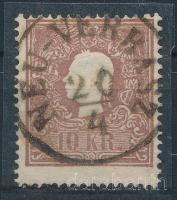 1858 10kr elfogazva, "NEU-VERBÁSZ" (Gudlin 150 p)