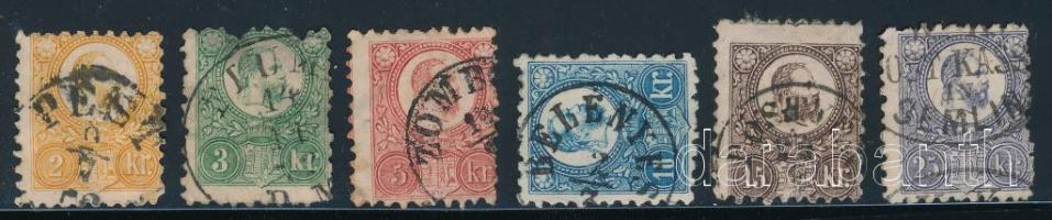 1871 Vegyes minőségű Réznyomat sor szép / olvasható bélyegzésekkel