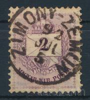 1881 2kr "ZIMONY-ZEMUN" kétnyelvű bélyegzéssel