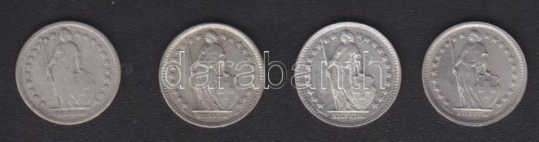 Svájc 1894-1970 1/2Fr Ag (15x) mind klf évszámúak! T:1/2,2,3