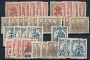 1920 Hadifogoly összeállítás teljes sorokkal, stecklapon