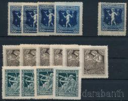1924 Jótékonyság I. 4 db sor + másodpéldányok