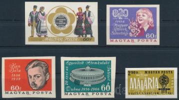 1962-1968 5 klf vágott bélyeg (60f kis szakadás / torn)