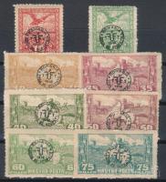 Debrecen (II.) 1920 8 db klf bélyeg Bodor vizsgálójellel