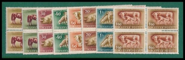 1951 Háziállatok sor négyestömbökben