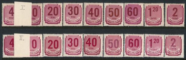 1946-1950 Forint-filléres portó I. + II. sor