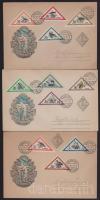 1952 Madarak sor 3 db FDC-n