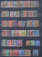 Ausztria, Deutsches Reich, Románia, USA, angol gyarmatok, Lengyelország, Japán stb. kis ország összeállítások régi bélyegekből + magyar sorok az 1960-1980-as évekből, 16 lapos A4 berakób