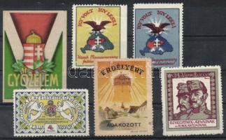 6 db irredenta és háborús levélzáró