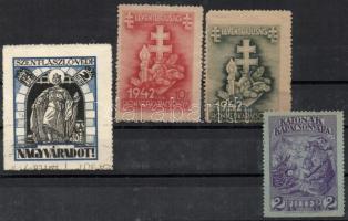 3 db háborús + 1 irredenta levélzáró