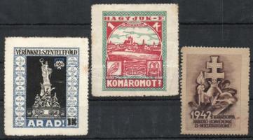 2 db irredenta + 1 háborús levélzáró
