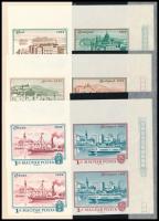 1972 Óbuda-Buda-Pest egyesítésének 100. évfordulójára kiadott Magyar Posta ajándéka - vágott ívsarki négyestömbök