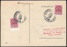 1940 Levelezőlap MAGYAR KIR. POSTA 565 szükségbélyegzéssel