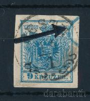 1850 9kr MP III kisebb lemezhibák, előérvénytelenítés "PESTH"