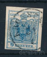 1850 9kr MP III b finom nyomat 0,13 mm kartonpapír "KRONSTADT"